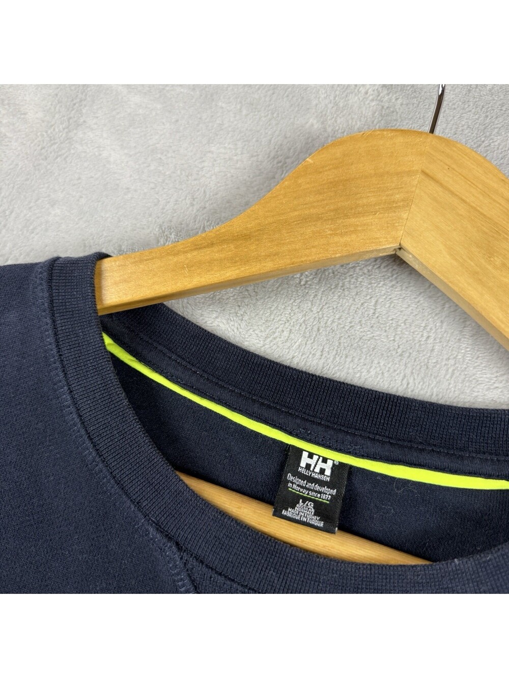 Helly Hansen CANADA Ski Team Sweatshirt Olympics 1920-2020 Men L 100th Team Navy - Picture 3 of 10